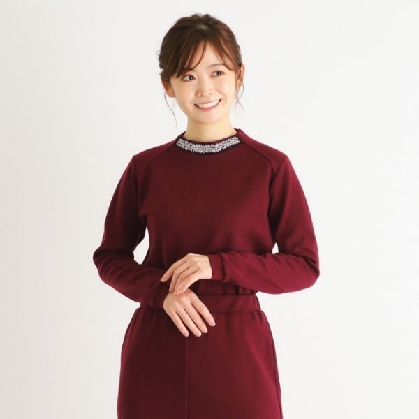 LAURA ASHLEY / ローラ アシュレイ 【チュール付き】フライスカットソー チュール付き】フライスカットソー（Tシャツ/カットソー