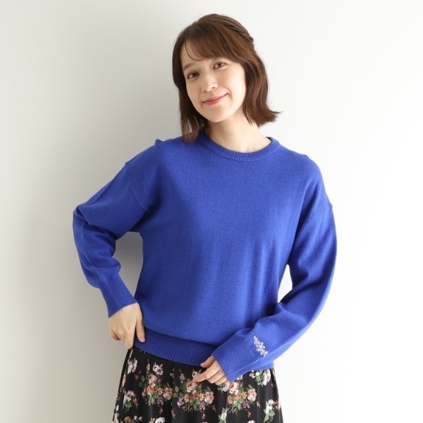 ウール混／袖刺繍／4colors】ベーシックニット | ローラ アシュレイ(LAURA ASHLEY) | マルイウェブチャネル