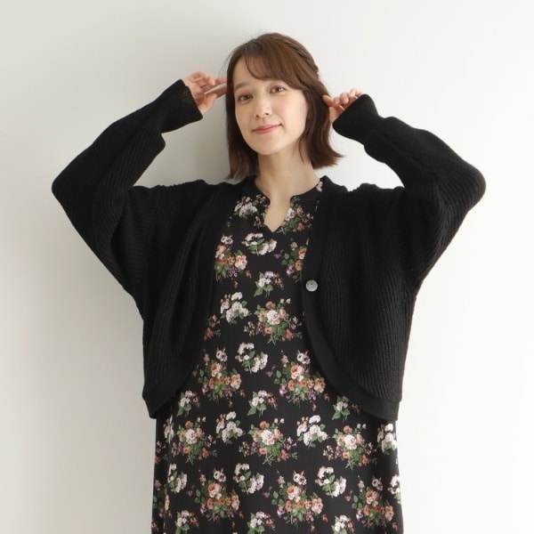 リネン混／体型カバーにおすすめ】フィッシュネット