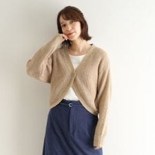 【ウール混】ボレロカーディガン