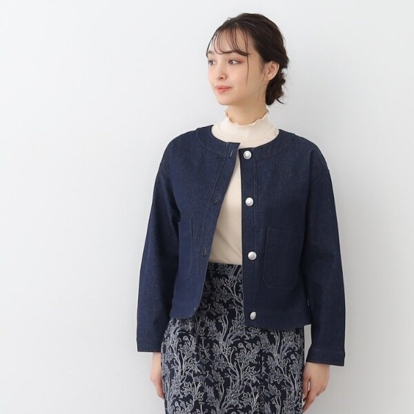 スタンドカラーデニムジャケット | ドレステリア(DRESSTERIOR