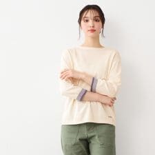 【日本製八分袖ワンマイルウエア】コットン コンパクトヤーン プルオーバー