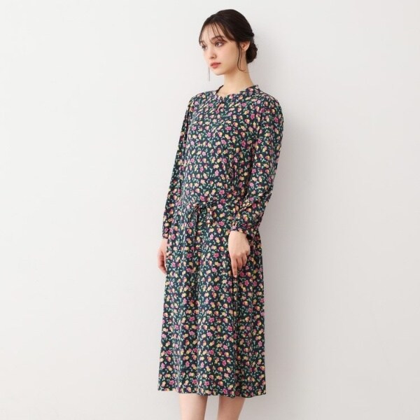 ローラアシュレイ 秋冬ウールロングワンピース ドレス L 黒 日本製 Laura Ashley（ローラ アシュレイ）の通販 | レディースの