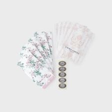 【WEB限定／お配りギフトにおすすめ！／ラッピング資材付き】アップルブロッサム柄 タオルハンカチ 5枚セッ