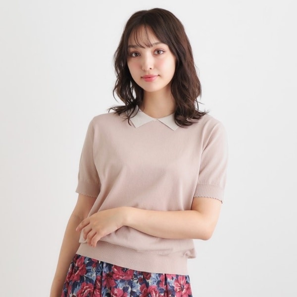 LAURA ASHLEY / ローラ アシュレイ 【同素材アイテムあり】ソフトタッチ 無地カラーニット 同素材アイテムあり】ソフトタッチ 無地カラーニット（ニット