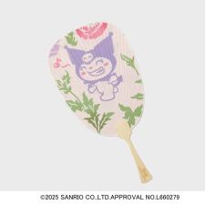 【サンリオキャラクターズ コラボ】クロミxフレッシュフォード柄 手ぬぐいうちわ