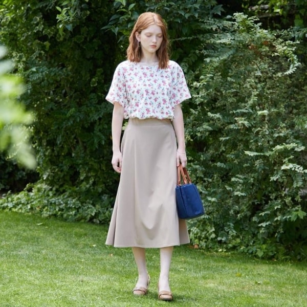 ローラアシュレイ シルクベルベット シフォン　トップス&ロングスカート ローラアシュレイ シルクベルベット シフォントップス&ロング