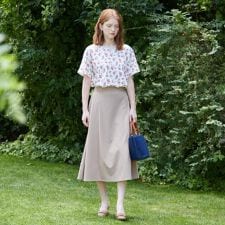 【STORY掲載！ストレッチ／毛羽立ちにくい】サイロドライギャバ スカート