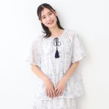 【コットン100％／同柄アイテムあり】ブレイスミス トワル柄 ブラウス