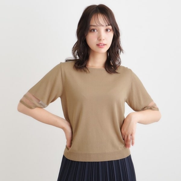 【ローラアシュレイ】ニット ロング タートルネック ブルー系 大きいサイズ 13 ローラ アシュレイ(LAURA ASHLEY) レディース ニット・セーター