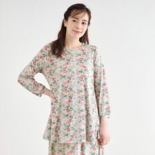 【洗える／ジャージ素材／同柄アイテムあり】ロミリー柄 チュニック