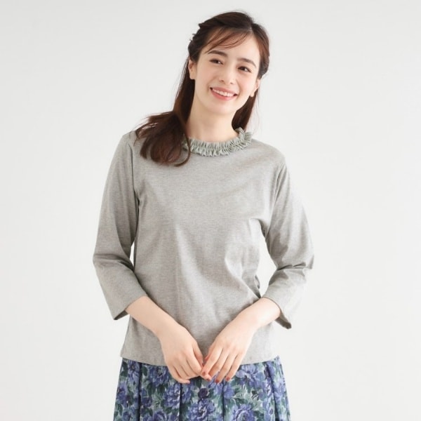 XSサイズ　ローラアシュレイLAURA ASHLEY　紺　長袖Tシャツカットソー XSサイズローラアシュレイLAURA ASHLEY紺長袖Tシャツカットソー