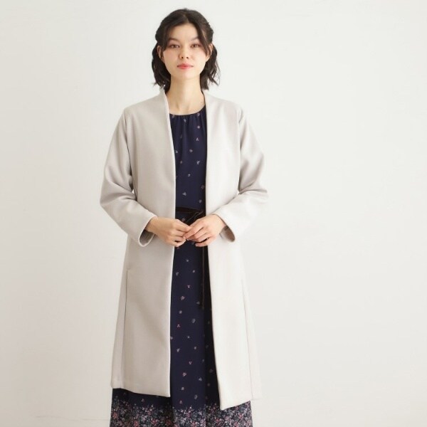 洗える／ウールレット】着流しロングコート | ローラ アシュレイ(LAURA