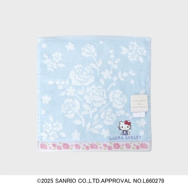 サンリオキャラクターズ コラボ】ハローキティ＆バラ タオルハンカチ