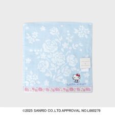 【サンリオキャラクターズ コラボ】ハローキティ＆バラ タオルハンカチ