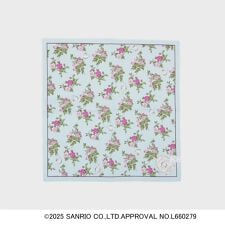 【サンリオキャラクターズコラボ】シナモロール＆バラ プリントハンカチ