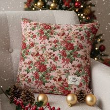 ローラ アシュレイ(LAURA ASHLEY)の【ジャカードギフトにおすすめ！】メアリーポート ブーケ柄 クッションカバー