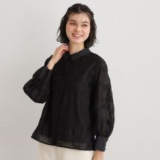 【セットアップ可】ランズウィック柄刺繍ブラウス