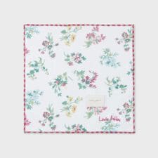 キーリーポージー柄プリントタオルハンカチ