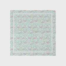 小リボン＆お花 プリントハンカチ