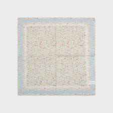 ベラ柄 ガーゼプリントハンカチ