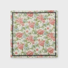 ユリ柄 プリントハンカチ