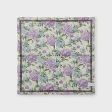 ユリ柄 プリントハンカチ