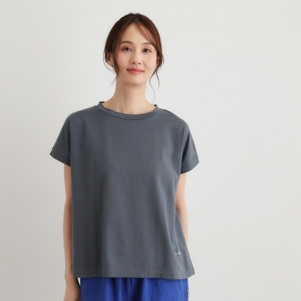 LAURA ASHLEY　半袖　Tシャツ　プルオーバー セール】 【日本製】フローラルクラウン ロゴTシャツ （Tシャツ