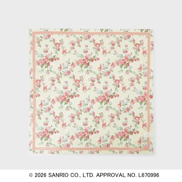 マイメロ　LAURA ASHLEY タオルハンカチ マイメロディ バラ（ハンカチ・ハンドタオル） | LAURA