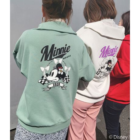 ディズニー ミッキー ミニー 裏毛ハーフジップセーラーカラープルオーバー Web限定 ビザビ Vis A Vis Bpm080 ファッション通販 マルイウェブチャネル