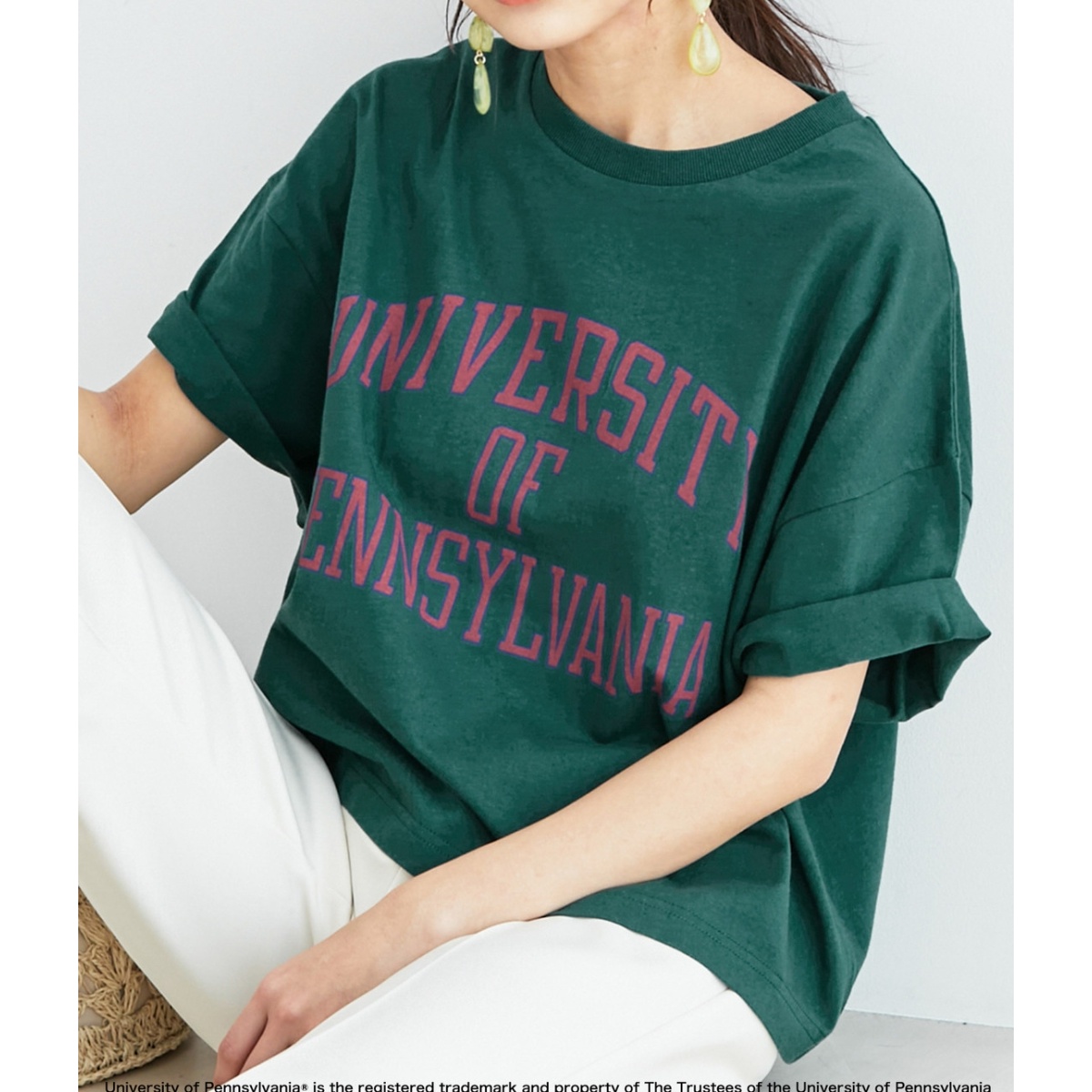 WEB限定】【vis-`a-vis別注】Pennsylvania大学コンパクトロゴTシャツ