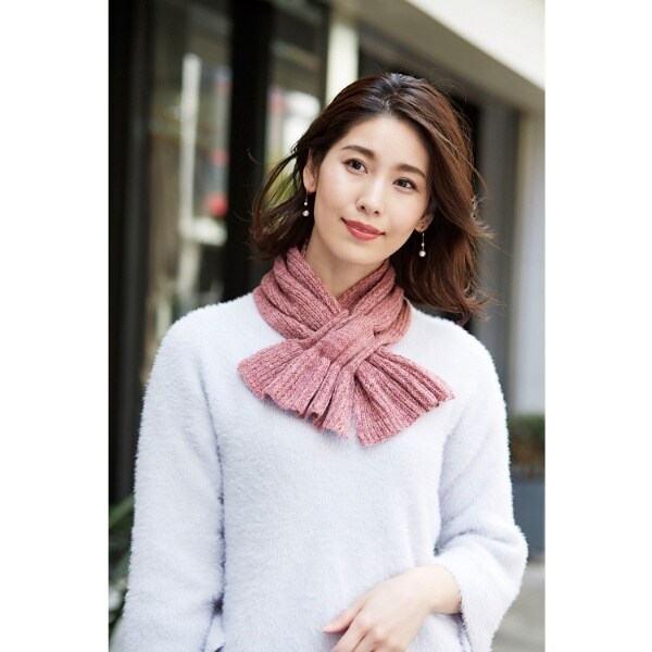 ◇【あったか】通すだけ華やか ニットマフラー | ワンズテラス(one