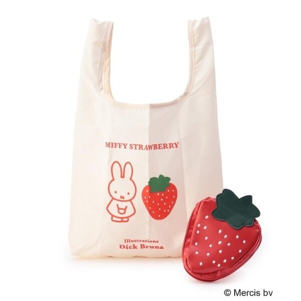 Dick Bruna miffyショッピングバッグポーチストロベリー | ワンズ