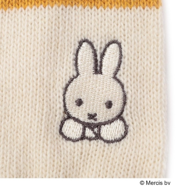 ◇【あったか】Dick Bruna miffy W7 フェイス刺繍 アームウォーマー