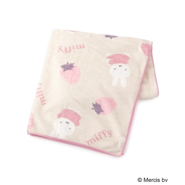 Dick Bruna miffy クイックドライバスタオル ストロベリー