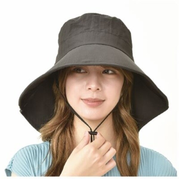 ◇【UVたためる洗える】風で飛ばない ツバ広女優帽 | ワンズテラス(one