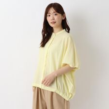 綿ドルマンスリーブ ワイドシャツ