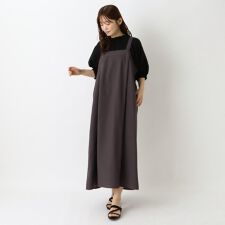 【リンネル7月号掲載】麻混ベアワンピース