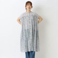 リゾート ネコプリントワンピース