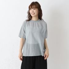 フリル衿先染めブラウス