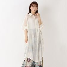リゾート ボイル前開きロングシャツ