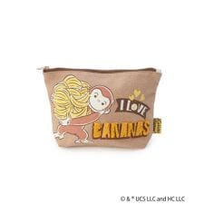 【ワンズテラス限定】おさるのジョージ サガラ刺繍ポーチ
