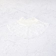 シアーネックカバー 花リボン柄レース