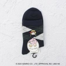 ◆【ワンズテラス限定】サンリオキャラクターズ パティ＆ジミー 刺繍クォーターソックス