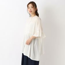 ボイル2WAY スクエアチュニックシャツ