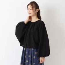 コットン ボリュームスリーブ ボレロ