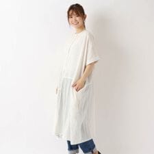 総刺繍 切替2WAYワイドフレアワンピース