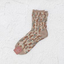 ◆小花総柄 クルーソックス