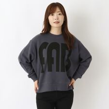 コットン 裏毛ロゴ入りプルオーバー
