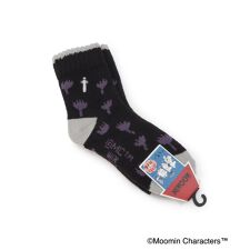 ワンズテラス(one'sterrace)の◆【あったか】MOOMIN ホームソックス フワP ニョロ刺繍花